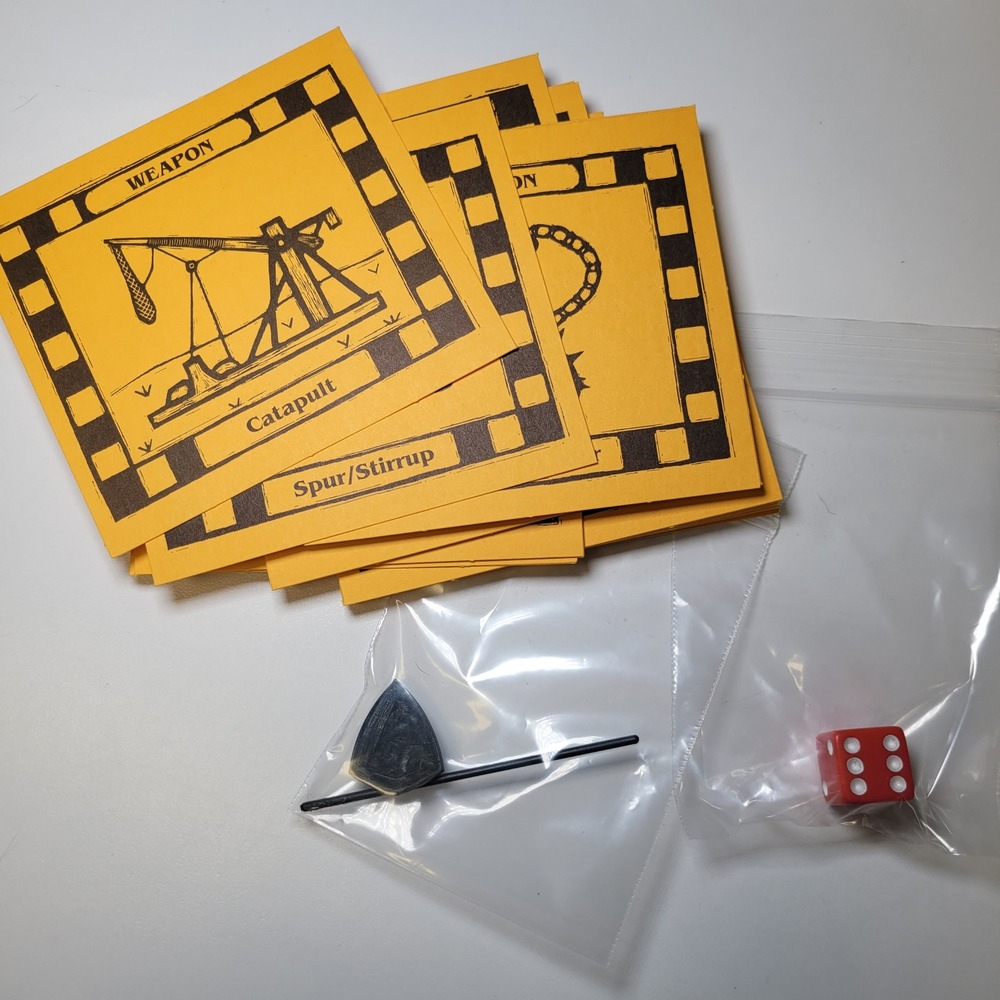 Aristoplay Knights and Castles Board Game Replacement Cards Dice and Pieces